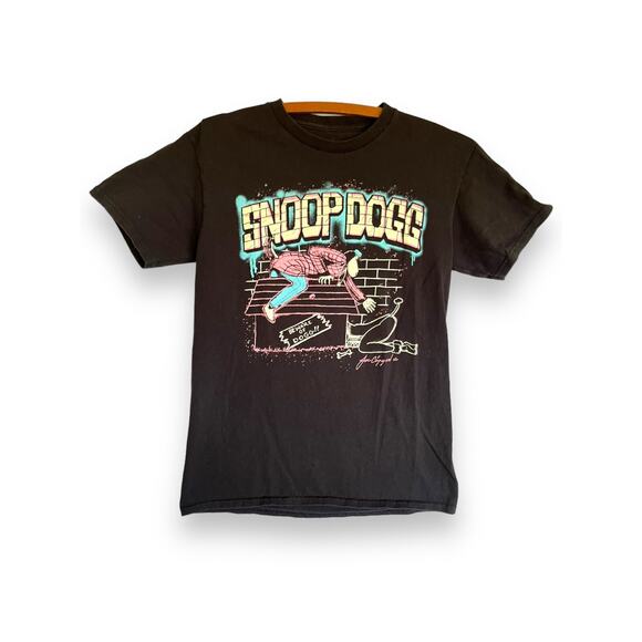 Snoop Dogg “Beware Of Dogg” Retro Look T-Shirt Graphic Tee Hip Hop Rap Sz S - Picture 1 of 5